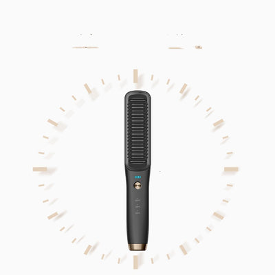 Wireless Cordless Hair Straightening Brush – Rechargeable & Portable