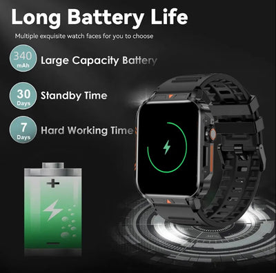 L81 Waterproof Smartwatch with Call Function & Fitness Tracker for Men