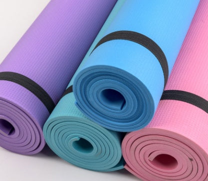 Premium Non-Slip EVA Yoga Mat – 4mm & 6mm Thick Fitness & Exercise Mat for Home, Gym, and Pilates