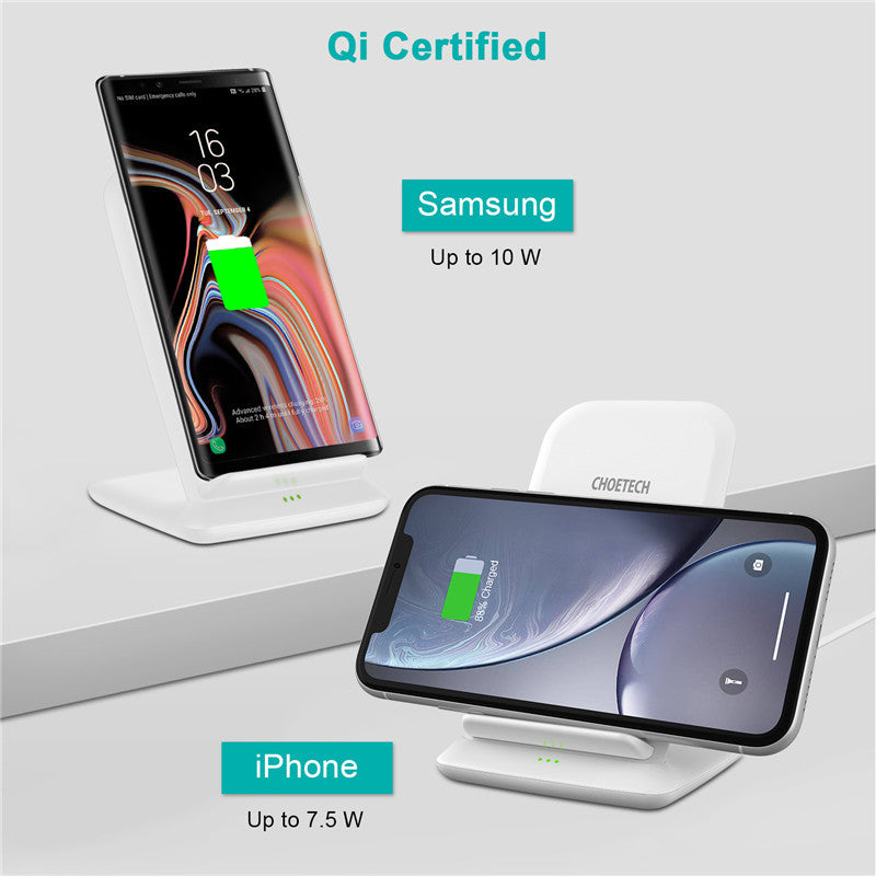 Desktop Wireless Charger for Android – Horizontal & Vertical Fast Charging Stand