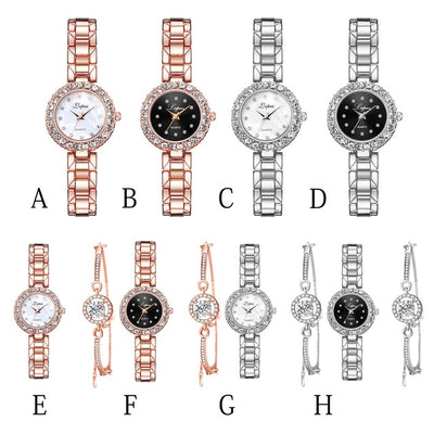 Women’s Luxury Quartz Watch & Bracelet Set – Elegant Fashion Wristwatch Combo