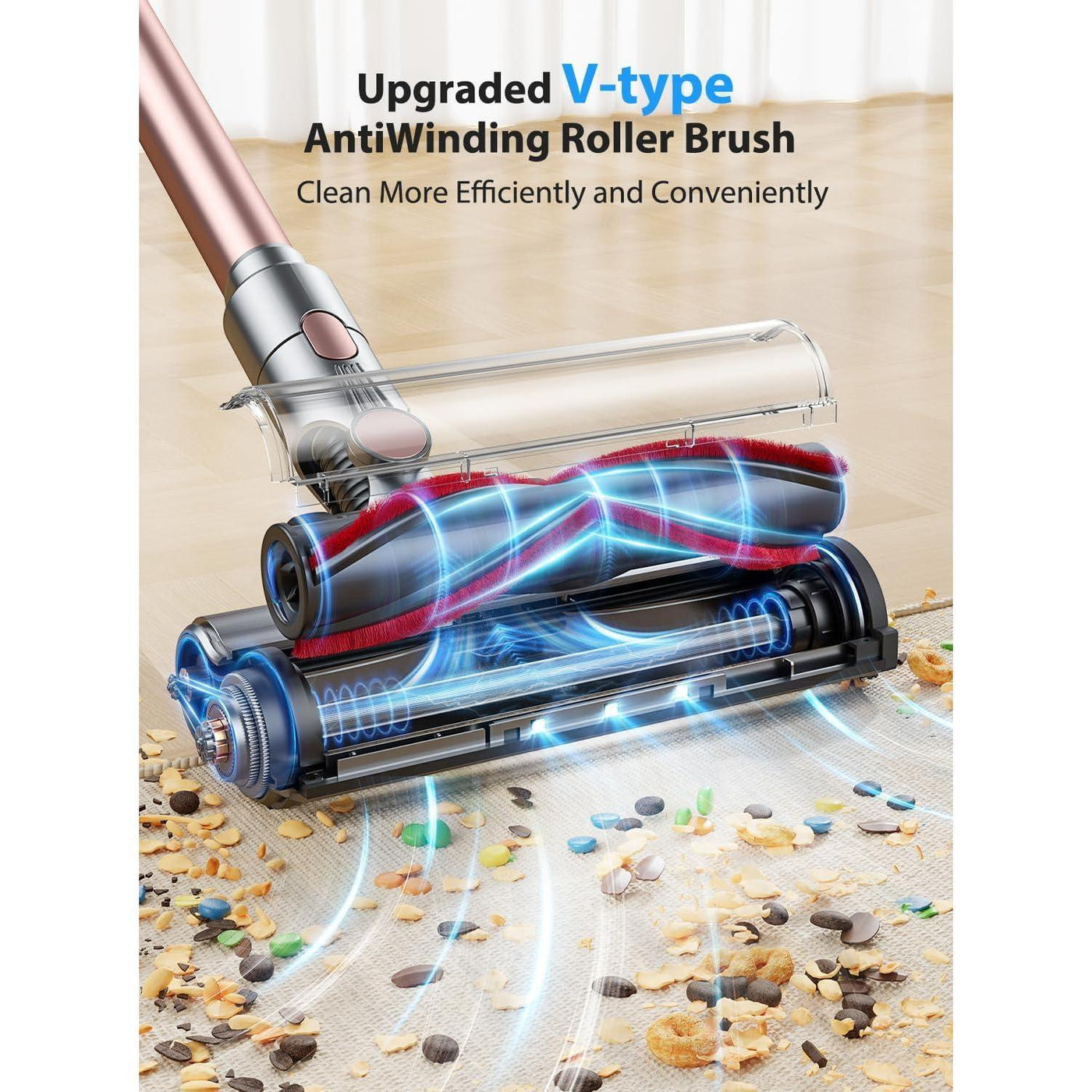 Cordless Vacuum Cleaner with Strong Suction Ideal for home &Car Cleaning