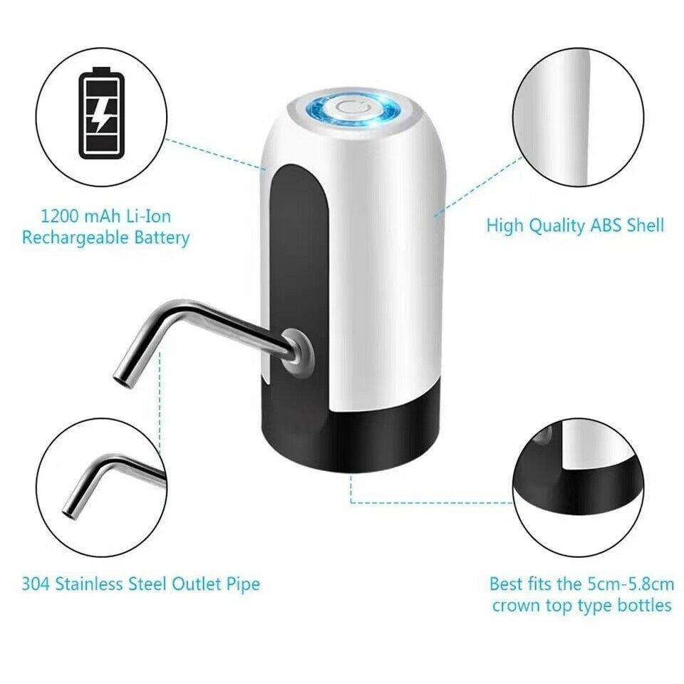 Electric Automatic Water Dispenser – USB Universal 5-Gallon Bottle Drinking Pump