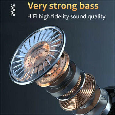 TWS Wireless Bluetooth 5.1 Earphones – Waterproof Sports Earbuds with High-Quality Sound