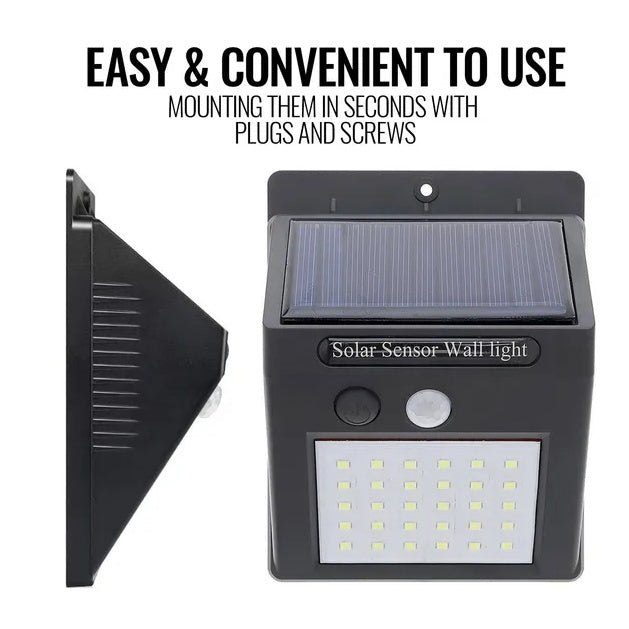 Solar-Powered Outdoor Motion Sensor Light – 10 LED Wireless Security Floodlight