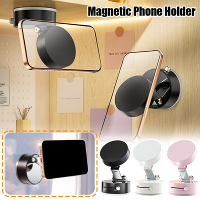 Foldable Magnetic Car Phone Holder – Hands-Free Navigation with Suction Cup for Smartphones
