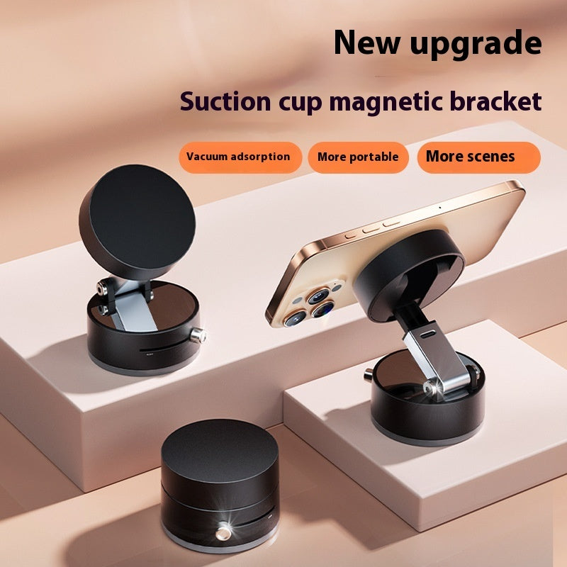 Foldable Magnetic Car Phone Holder – Hands-Free Navigation with Suction Cup for Smartphones