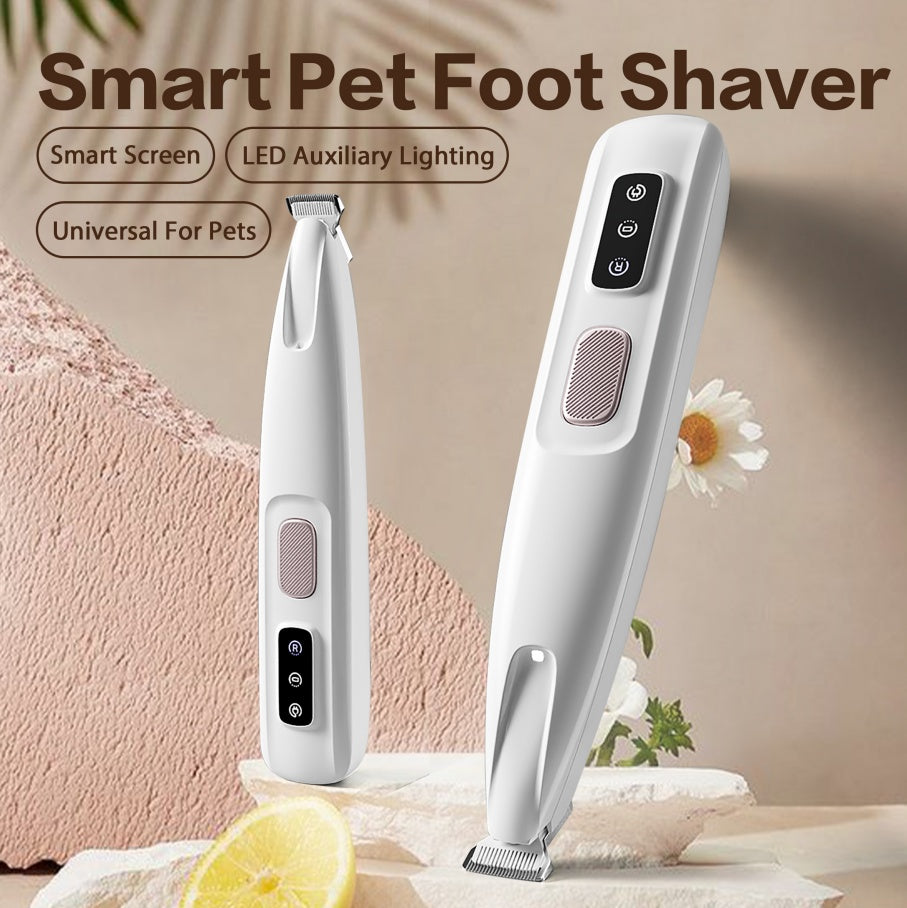 2025 Rechargeable Pet Paw Trimmer – Quiet, Cordless Waterproof Clippers with LED for Precision Grooming at Home