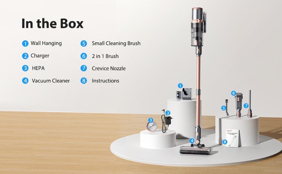 Cordless Vacuum Cleaner with Strong Suction Ideal for home &Car Cleaning