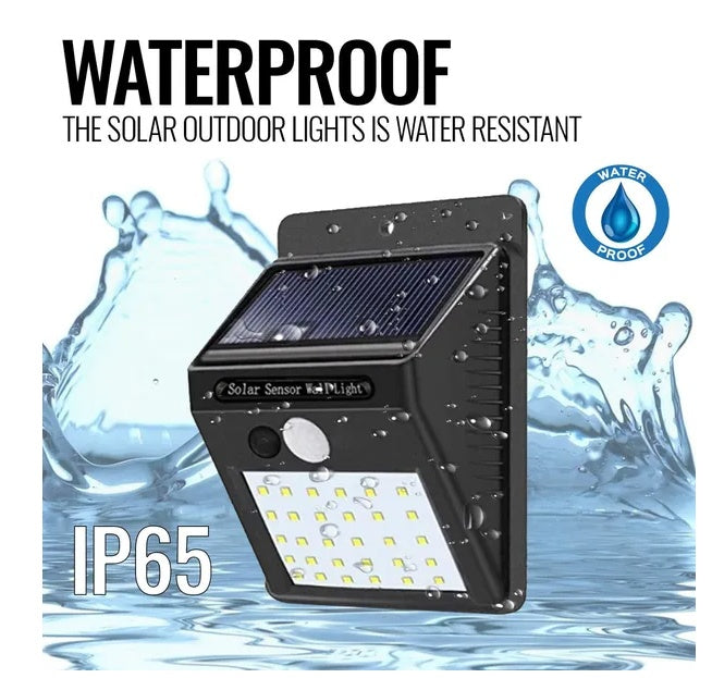 Solar-Powered Outdoor Motion Sensor Light – 10 LED Wireless Security Floodlight