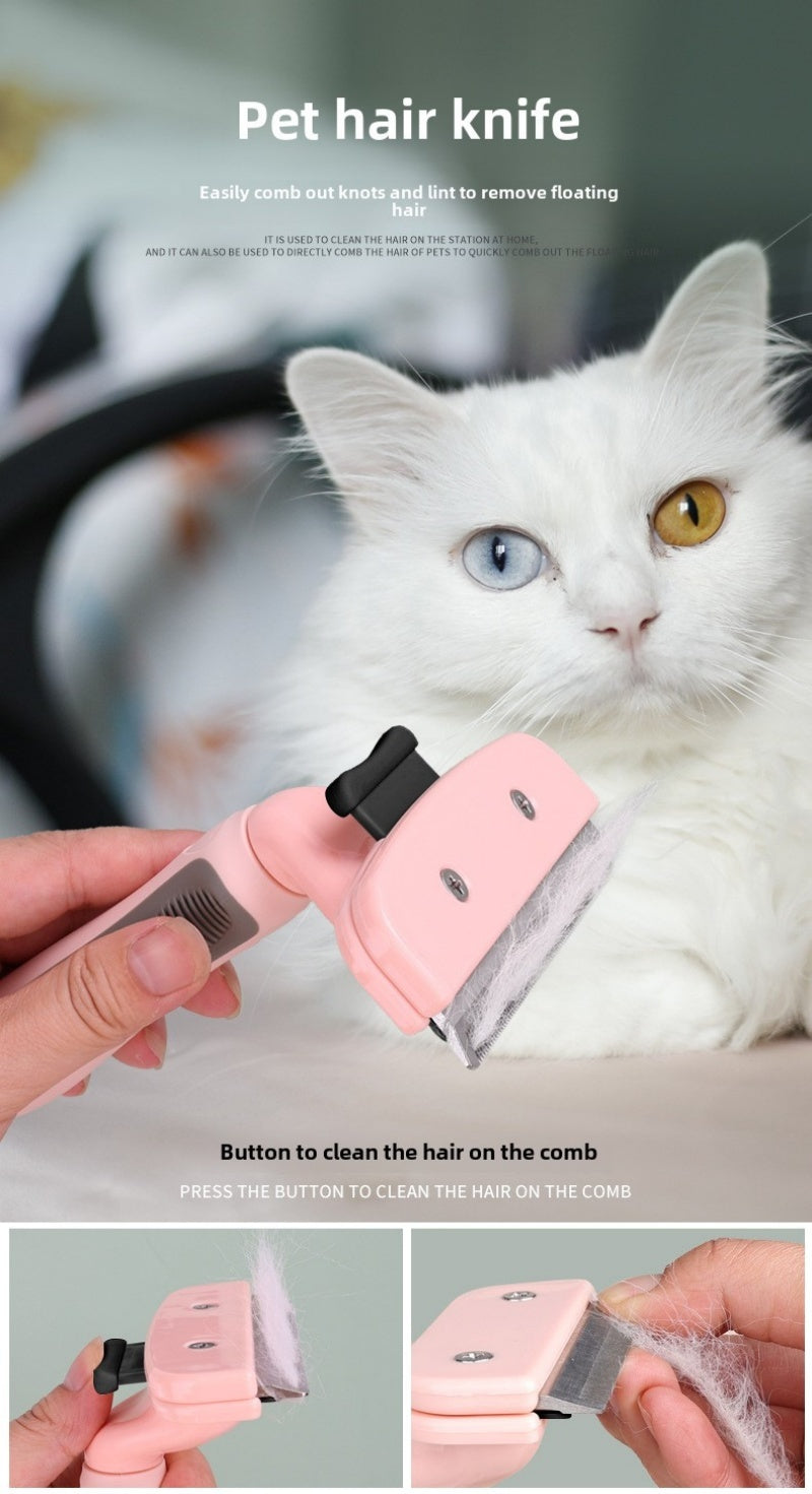 Cat & Dog Pet Hair Trimmer – Electric Shaving Razor & Grooming Comb for Pets