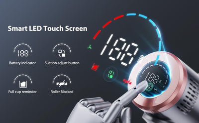 Cordless Vacuum Cleaner with Strong Suction Ideal for home &Car Cleaning