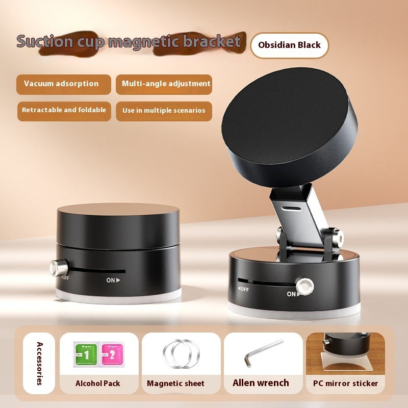 Foldable Magnetic Car Phone Holder – Hands-Free Navigation with Suction Cup for Smartphones