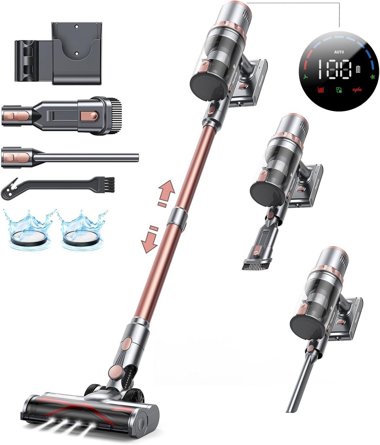 Cordless Vacuum Cleaner with Strong Suction Ideal for home &Car Cleaning