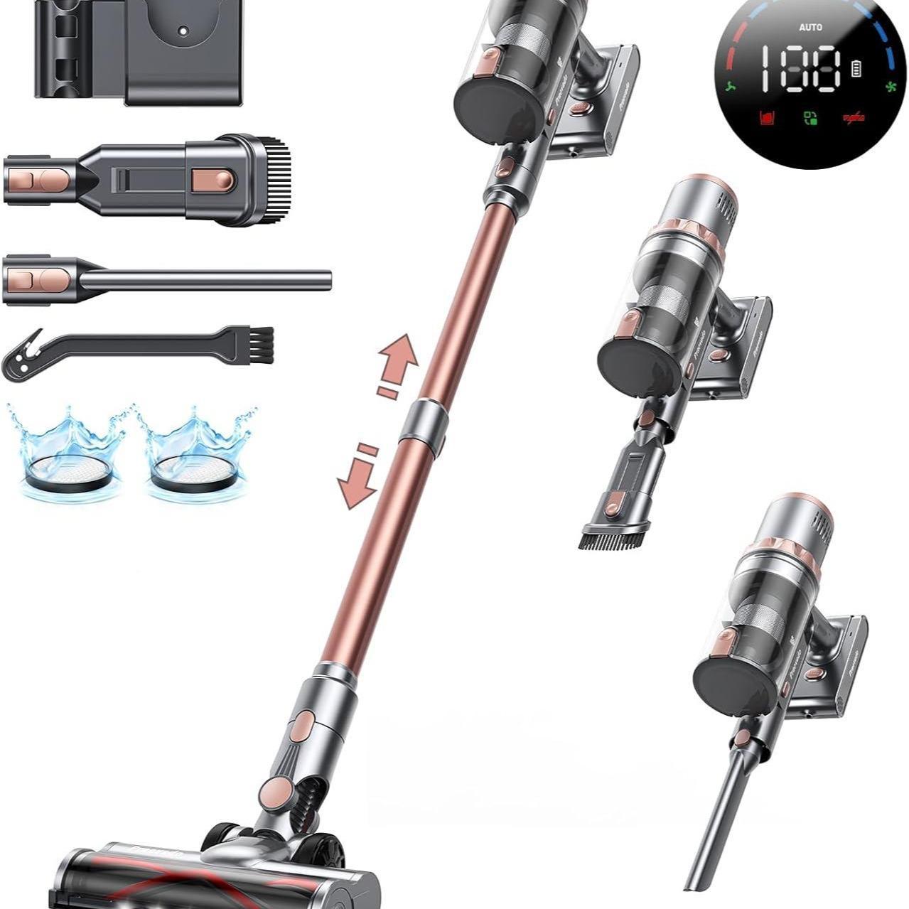Cordless Vacuum Cleaner with Strong Suction Ideal for home &Car Cleaning