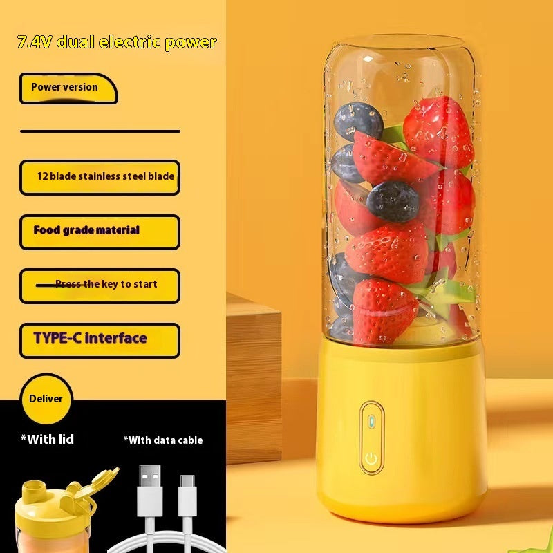 Portable USB Rechargeable Blender – Personal Juice Cup & Smoothie Maker for Home, Office & Travel