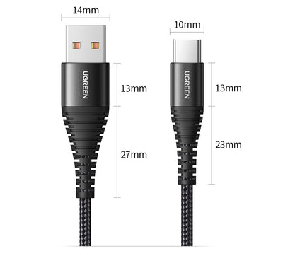 Braided Fast Charging Data Cable for Mobile Phones – Durable & High-Speed
