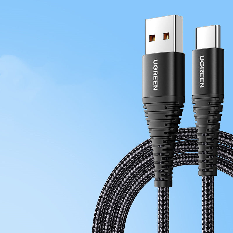 Braided Fast Charging Data Cable for Mobile Phones – Durable & High-Speed