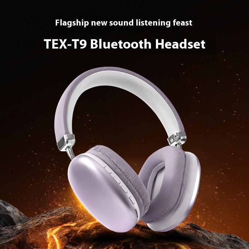 TEX-T9 Wireless Bluetooth Headset – Over-Ear Headphones with High-Quality Sound